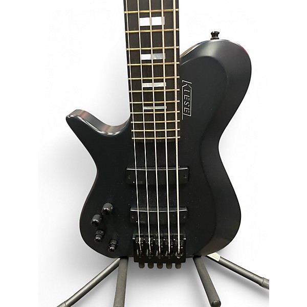 Used Kiesel Zeus 5 String LH Black Electric Bass Guitar