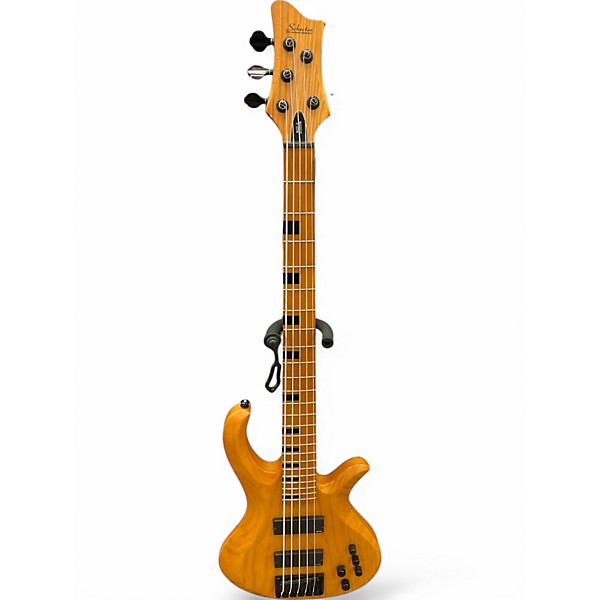 Used 2022 Schecter Guitar Research Riot-5 Session  Natural Electric Bass Guitar