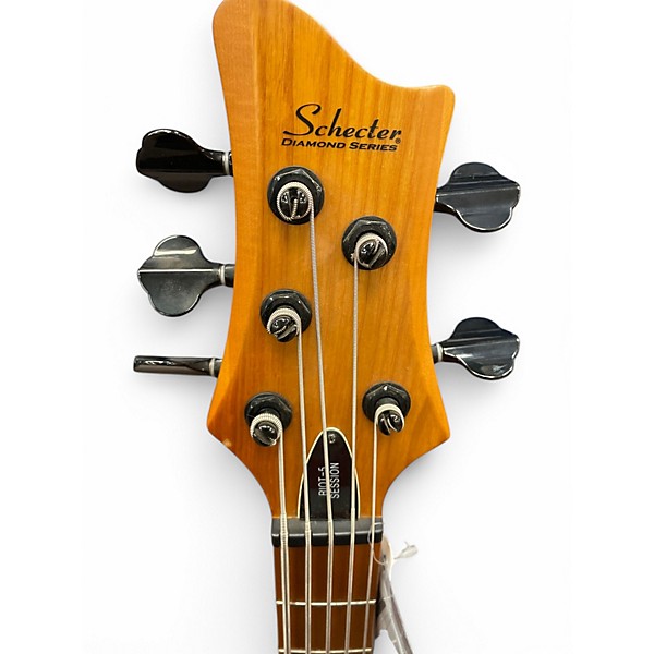 Used 2022 Schecter Guitar Research Riot-5 Session  Natural Electric Bass Guitar