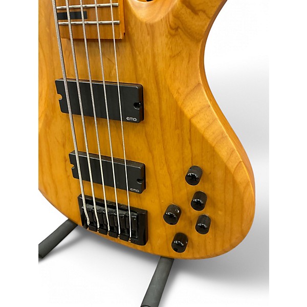 Used 2022 Schecter Guitar Research Riot-5 Session  Natural Electric Bass Guitar