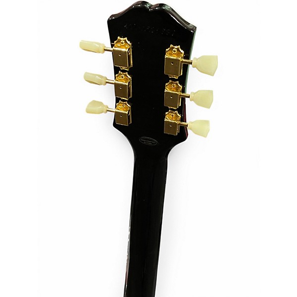 Used Epiphone LES PAUL CUSTOM P90 Ebony Solid Body Electric Guitar