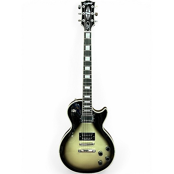 Used 2023 Epiphone Adam Jones 1979 Les Paul Custom Silverburst Solid Body Electric Guitar,Specials : American Fashion Style Bags On Sale