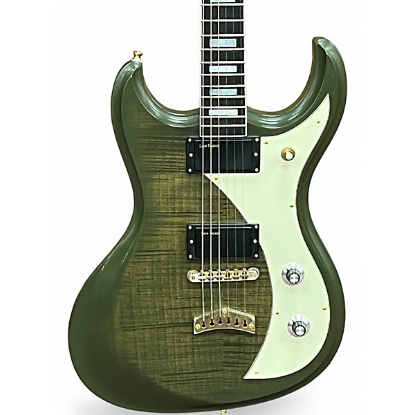 Used 2022 Dunable Guitars USA Gnarwal Trans Olive Solid Body Electric Guitar