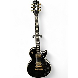 Used Epiphone Les Paul Custom Black Solid Body Electric Guitar
