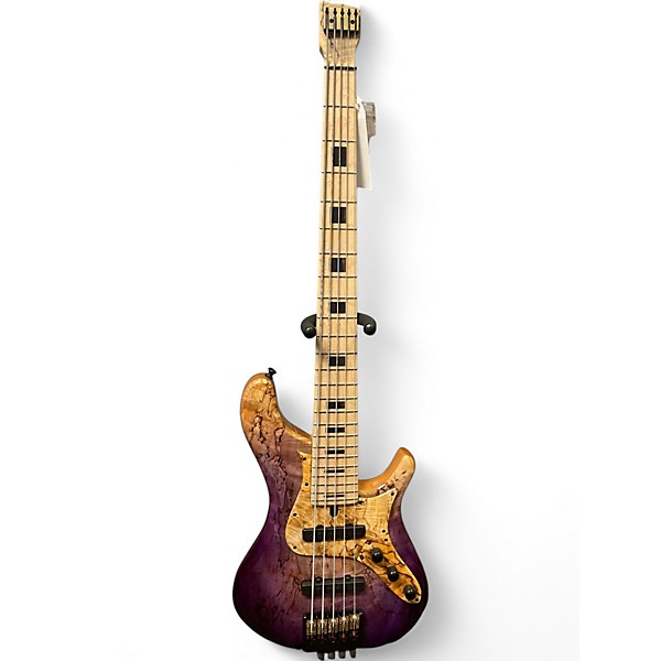 Used 2024 Brubaker NBS-USA-5 Headless Purple Haze Electric Bass Guitar