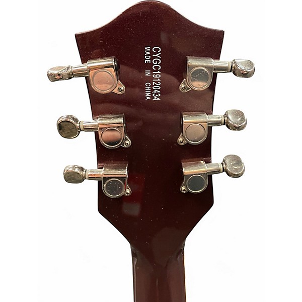Used Gretsch G5655T-CB-JR Burgundy Sparkle Hollow Body Electric Guitar