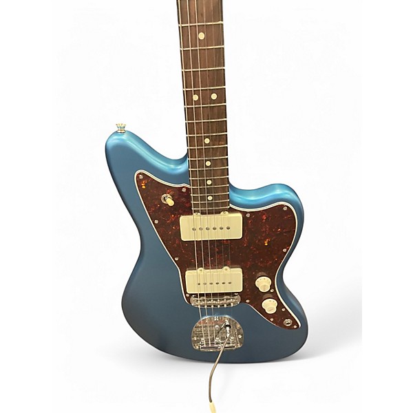 Used Fender FSR Hybrid II Jazzmaster Metallic Blue Solid Body Electric Guitar