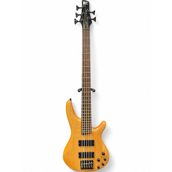 Used Ibanez SR405 5 String Natural Electric Bass Guitar