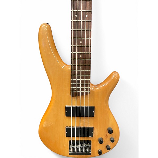 Used Ibanez SR405 5 String Natural Electric Bass Guitar