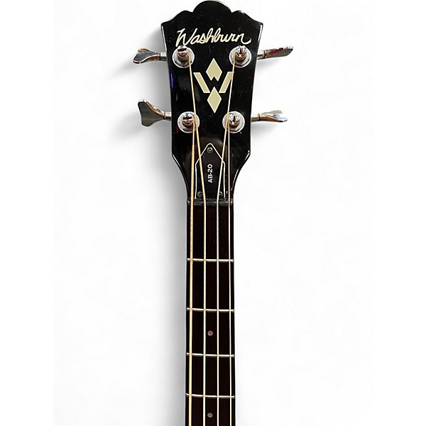 Used Washburn AB-20 2 Tone Sunburst Acoustic Bass Guitar