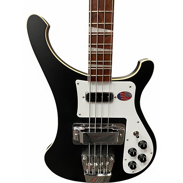 Used 2021 Rickenbacker 4003 Matte Black Electric Bass Guitar