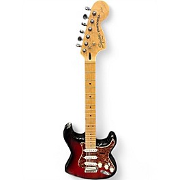 Used Squier Standard Stratocaster Crimson Red Burst Solid Body Electric Guitar