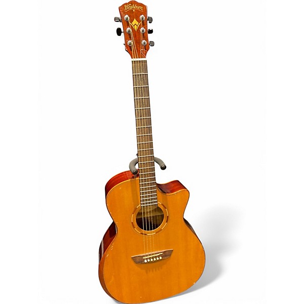 Used Washburn WCG70SCEG-O Natural Acoustic Electric Guitar