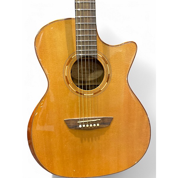 Used Washburn WCG70SCEG-O Natural Acoustic Electric Guitar