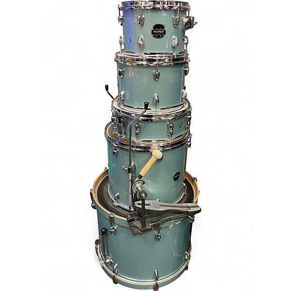 Used Mapex 5 Piece VENUS Blue Drum Kit