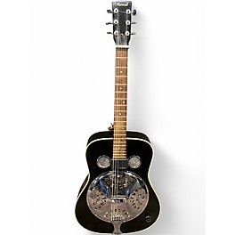 Used Morrell Music RESONATOR Black Acoustic Guitar