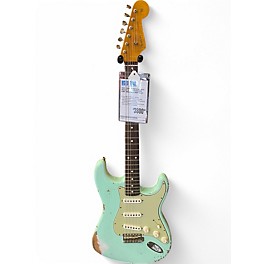 Used Fender STRATOCASTER 61 HEAVEY RELIC CUSTOM SHOP Surf Green Solid Body Electric Guitar