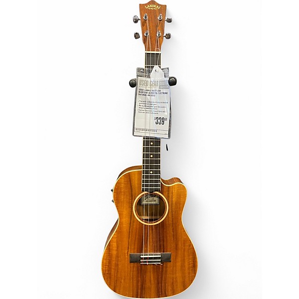 Used Lanikai ACST-CEB BARITONE ACOUSTIC-ELECTRONIC Natural Ukulele