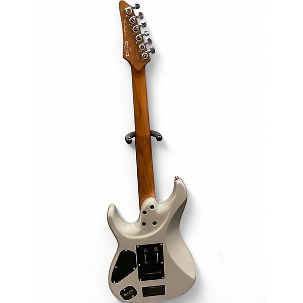 Used 2020s Ibanez TOD10 Silver Solid Body Electric Guitar