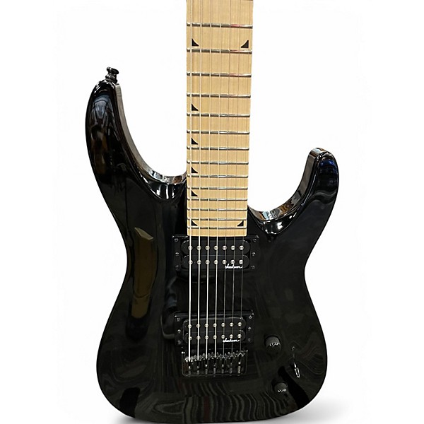 Used Jackson JS22-7 Dinky 7 String Black Solid Body Electric Guitar