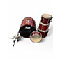 Used Pearl 5 Piece Export Wine Red Drum Kit thumbnail