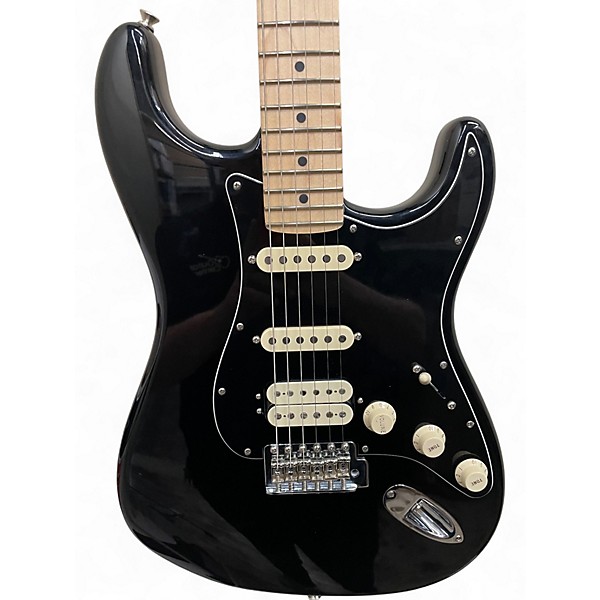 Used Fender American Performer Stratocaster HSS Black Solid Body Electric Guitar