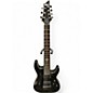 Used Schecter Guitar Research Damien Elite 7 black Sparkle Solid Body Electric Guitar thumbnail