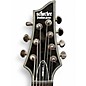 Used Schecter Guitar Research Damien Elite 7 black Sparkle Solid Body Electric Guitar