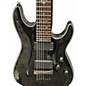 Used Schecter Guitar Research Damien Elite 7 black Sparkle Solid Body Electric Guitar