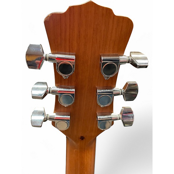 Used Luna WOODLAND BAMBOO GRAND CONCERT Natural Acoustic Electric Guitar
