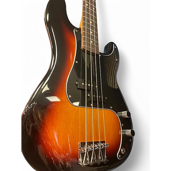 Used Fender Player Precision Bass 2 Tone Sunburst Electric Bass Guitar