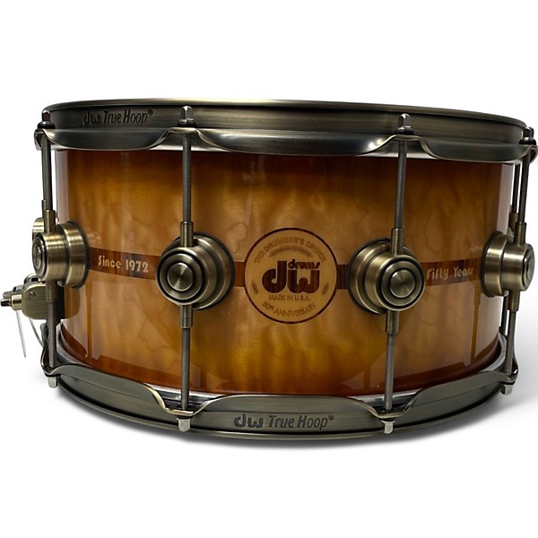Used DW 14X6.5 50th Anniversary Snare Persimmon-Spruce Drum
