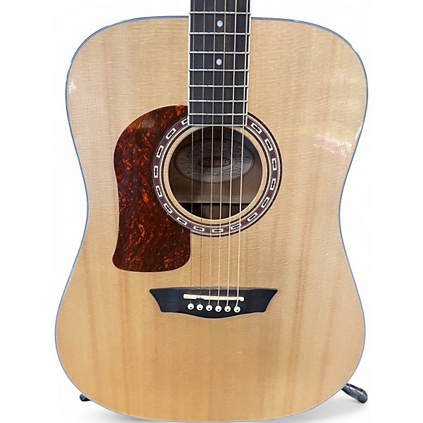 Used Washburn hd10slh-0 Natural Acoustic Guitar
