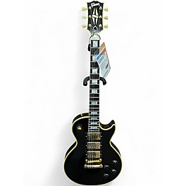 Used Gibson Custom 1957 Les Paul Custom Reissue 3-Pickup VOS Ebony Solid Body Electric Guitar