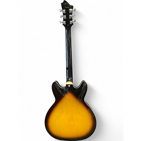 Used Hagstrom Viking Vintage Sunburst Hollow Body Electric Guitar