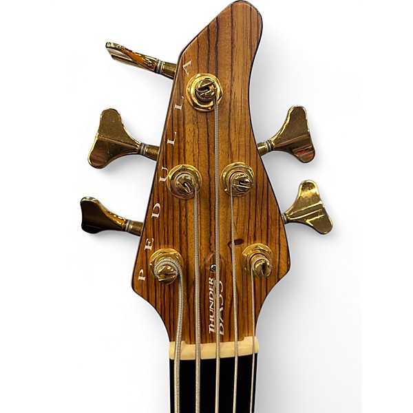 Used Pedulla etb5 thunder bass Natural Electric Bass Guitar