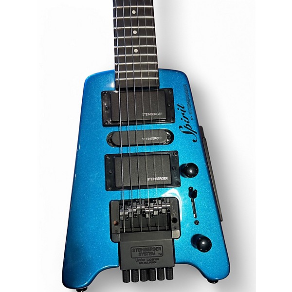 Used Steinberger SPIRIT BLUE Solid Body Electric Guitar