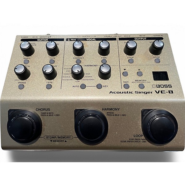 Used BOSS VE8 Acoustic Singer Effect Processor