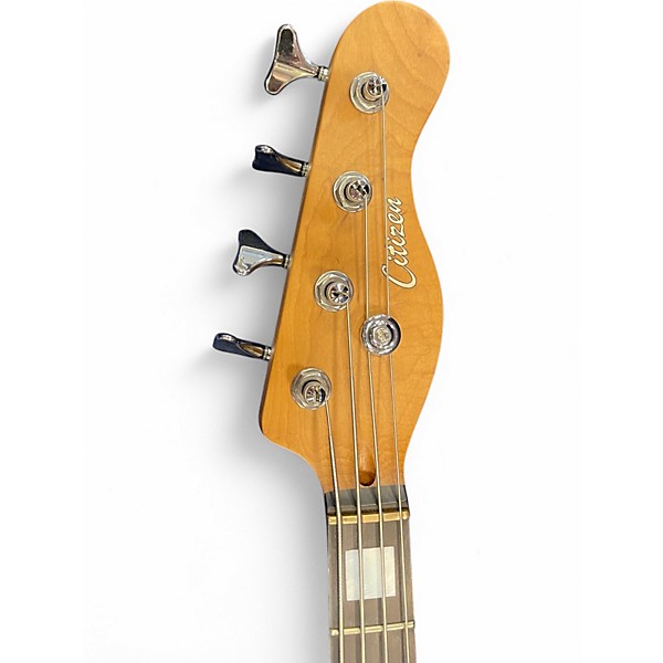 Used Citizen JC-4 WHITE Electric Bass Guitar
