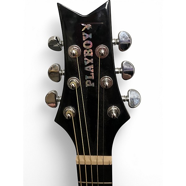 Used Playboy PBE-AC1 Black Acoustic Guitar