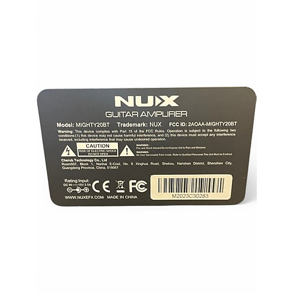 Used NUX 20BT Guitar Combo Amp