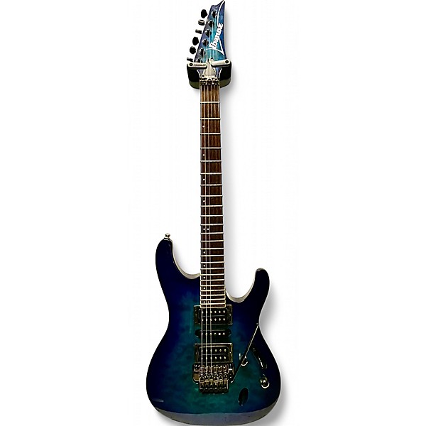 Used Ibanez S670QM Ocean Blue Burst Solid Body Electric Guitar,All Products : American Fashion Style Bags On Sale