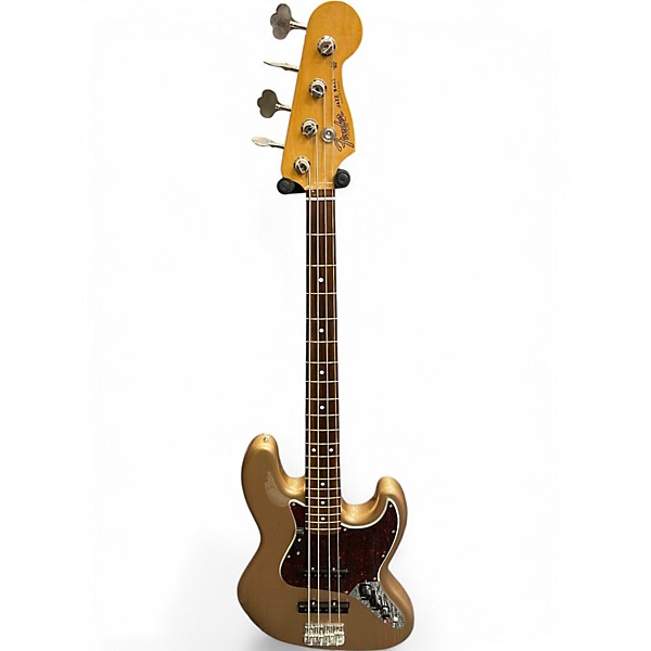 Used Fender Vintera 60s Jazz Bass Gold Electric Bass Guitar