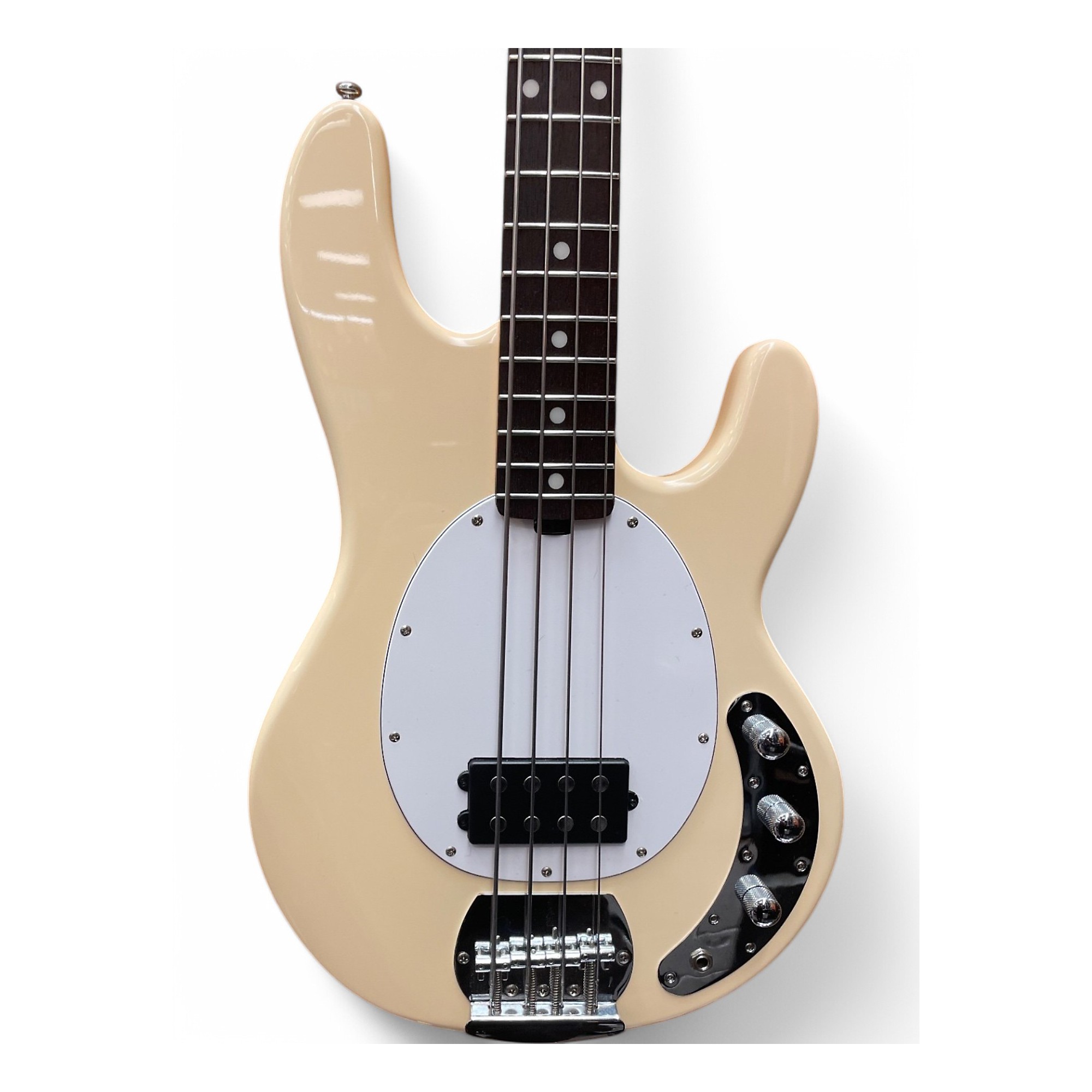 Used Sterling by Music Man STINGRAY Cream Electric Bass Guitar