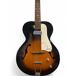 Vintage 1950s Kay 6533 2 Color Sunburst Hollow Body Electric Guitar