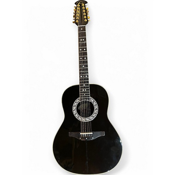 Used 1989 Ovation LEGEND Black 12 String Acoustic Guitar