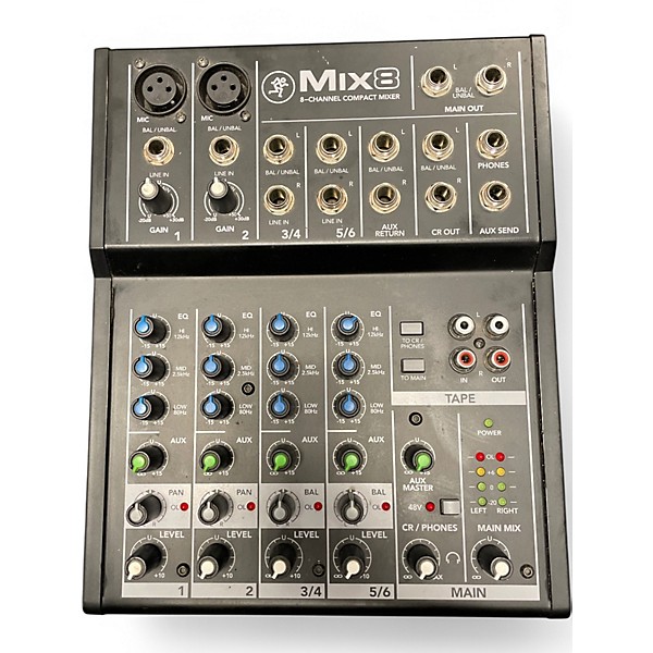Used Mackie Mix8 Unpowered Mixer