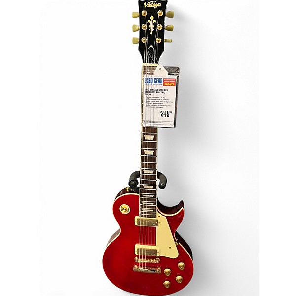 Used Vintage V100 RED Solid Body Electric Guitar