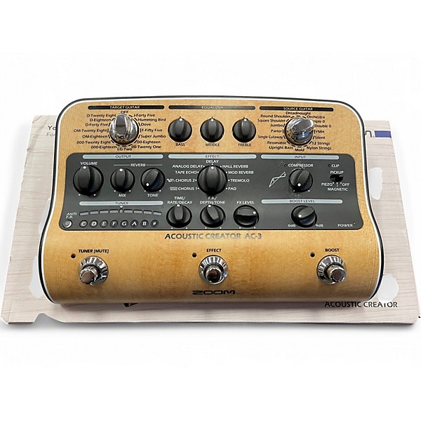 Used Zoom Used Zoom Acoustic Creator AC-3 Guitar Preamp | Guitar 