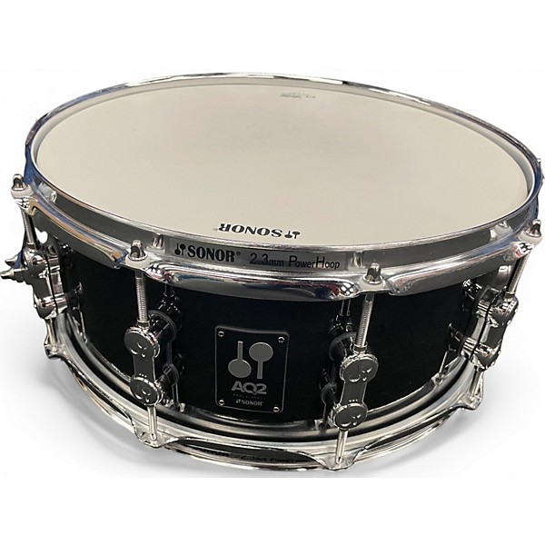 Used SONOR 14X6 AQ2 Maple Snare Black Drum